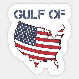 Gulf of United States of America USA Funny gulf of america Sticker